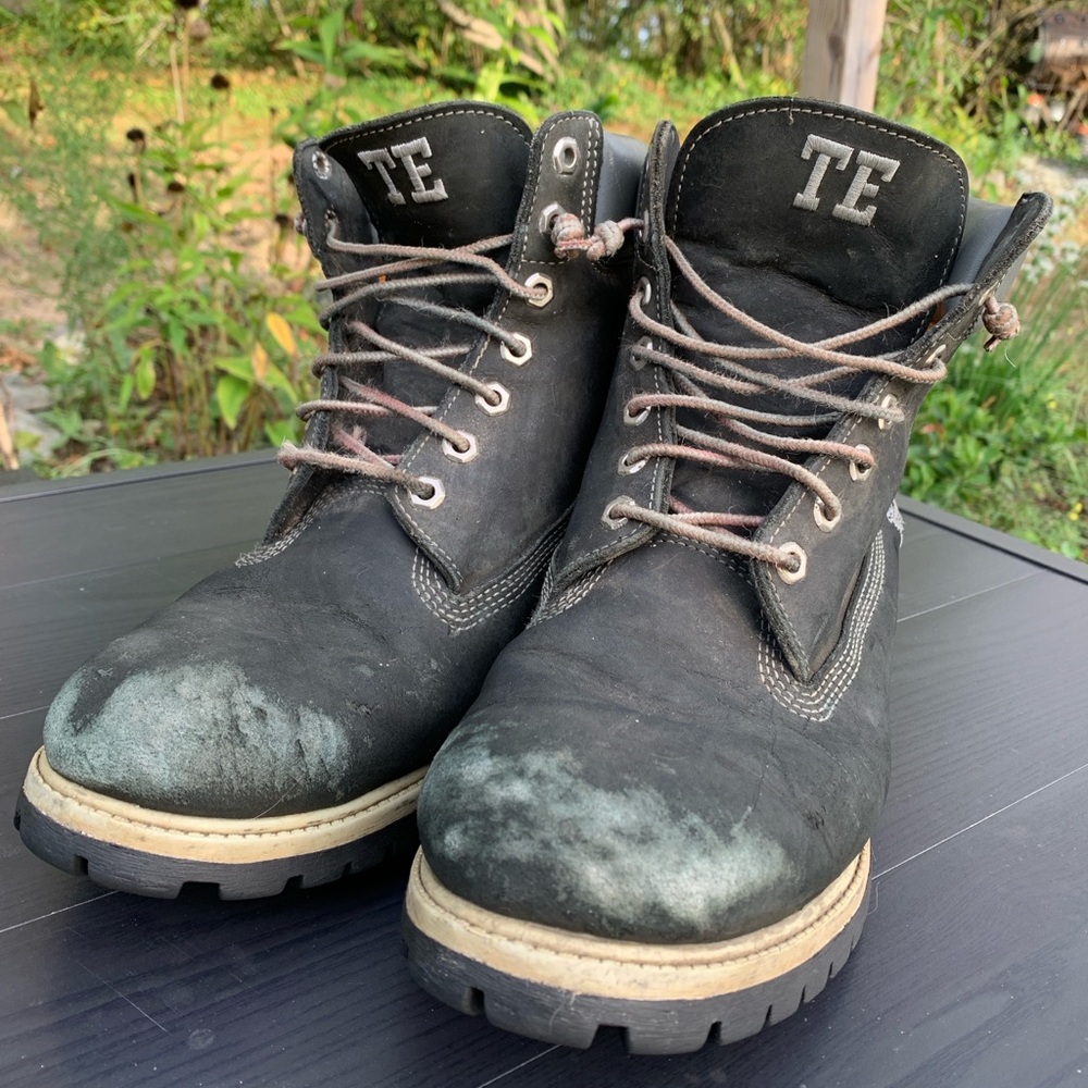 Custom Timberland X Independent Fabrication work boots!